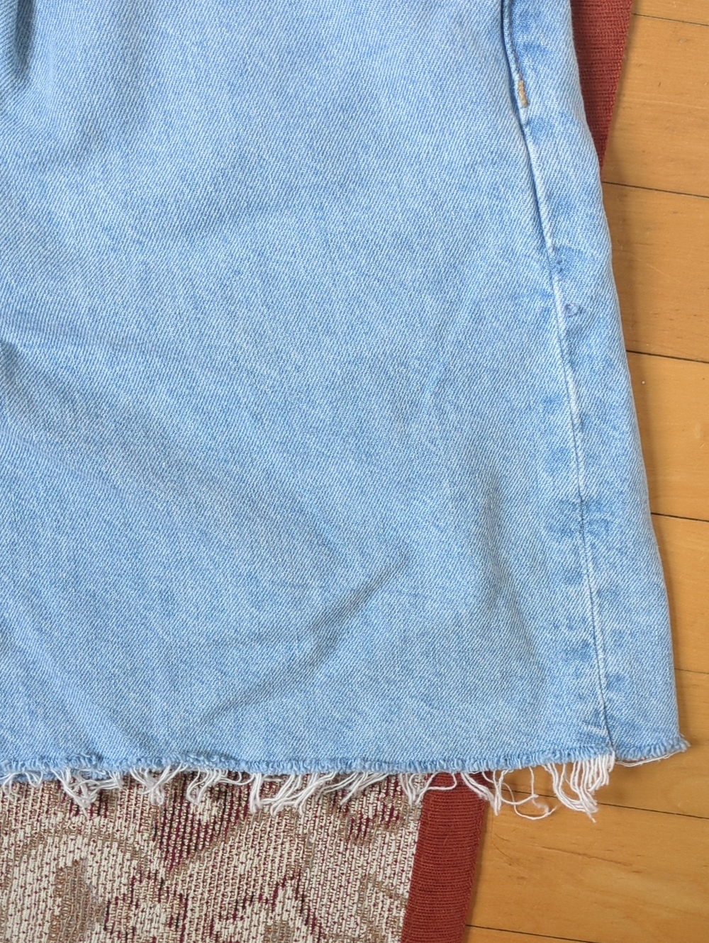FP Danni High Rise Short Denim Jean Light Wash M - Picture 5 of 10